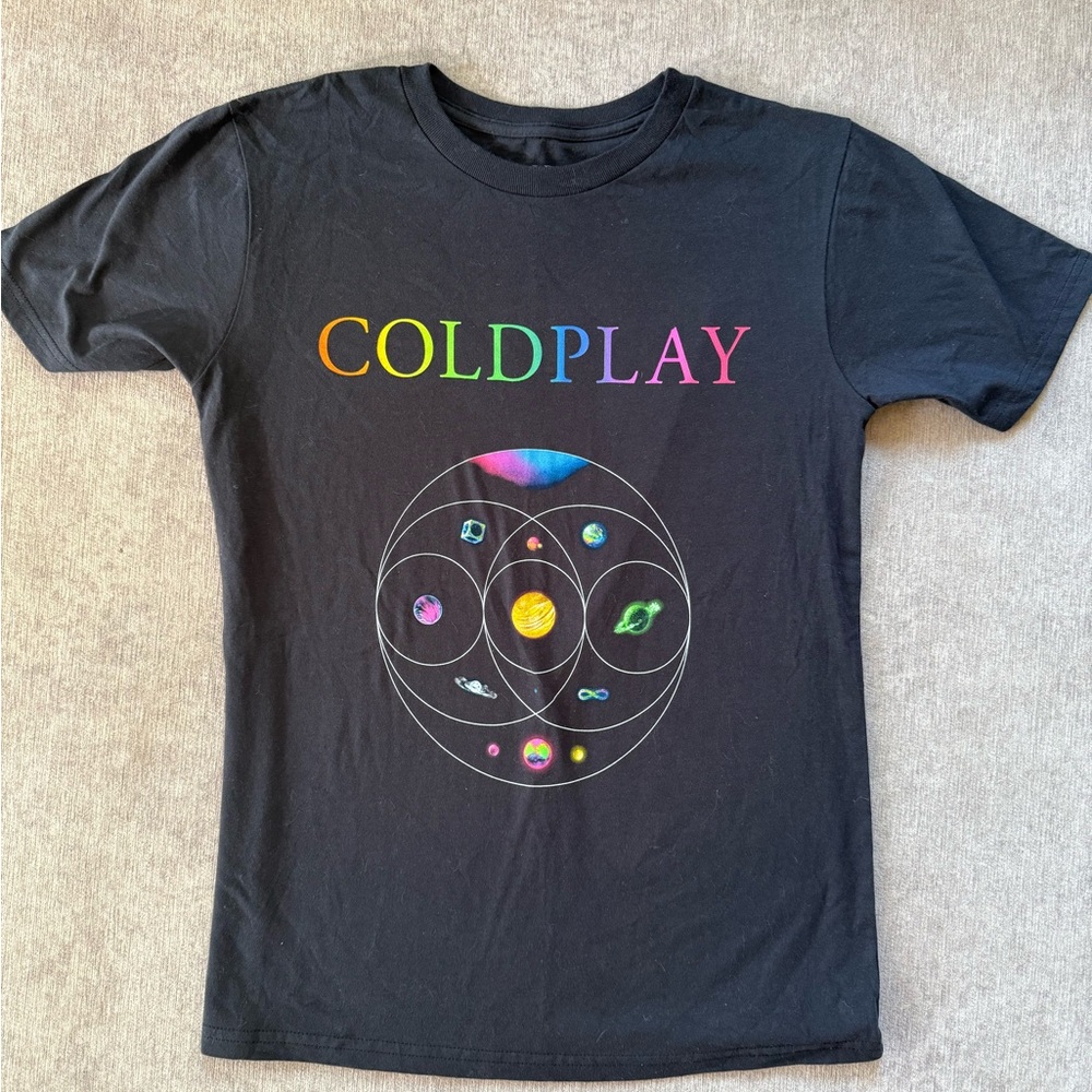 Coldplay Music of the Spheres 2023 Concert Tee Small